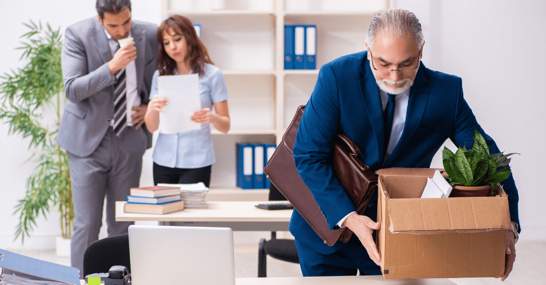 Employees unpacking boxes after their business relocated.